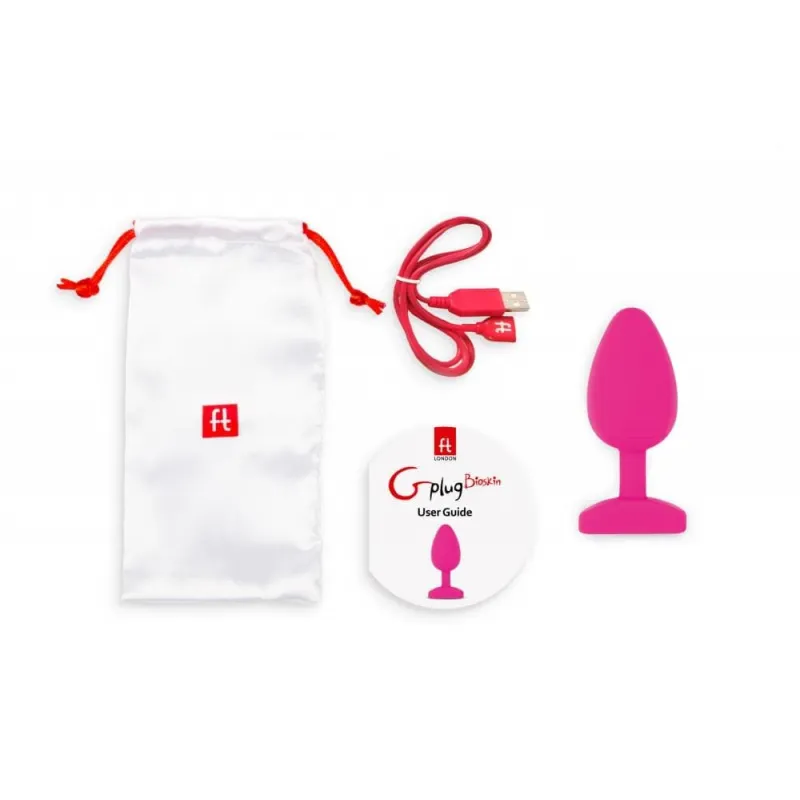 Фото Gvibe, Англия Gvibe Gplug Bioskin - Анатомическая анальная пробка,10.5 см (розовый)