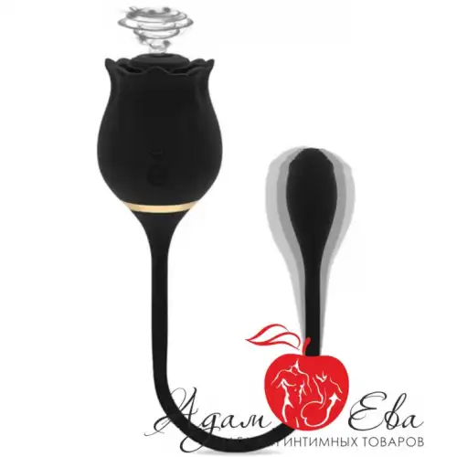Изображение Адам и Ева Вакуумно-волновой стимулятор с вибрацией Black Rose
