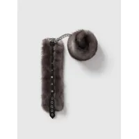 Фото Vulgar, Россия Уникальные наручники из натурального меха норки, серые в деревянной коробке из массива дуба