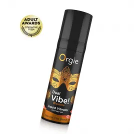 Жидкий вибратор ORGIE DUAL VIBE! со вкусом коктейля SEX ON THE BEACH 15мл