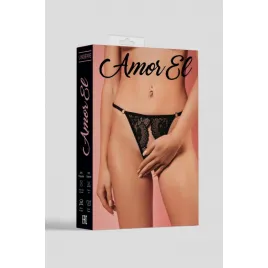 Чёрные трусики с доступом Amor El (M)