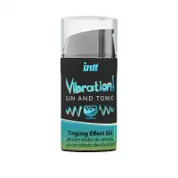 Фото Intt Cosmetics Жидкий интимный гель с эффектом вибрации Gin & Tonic, Intt, 15 мл