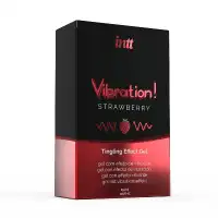 Фото Intt Cosmetics Жидкий интимный гель с эффектом вибрации Strawberry, Intt, 15 мл