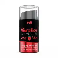 Фото Intt Cosmetics Жидкий интимный гель с эффектом вибрации Strawberry, Intt, 15 мл