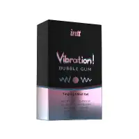 Фото Intt Cosmetics Жидкий интимный гель с эффектом вибрации Bubble Gum, Intt, 15 мл