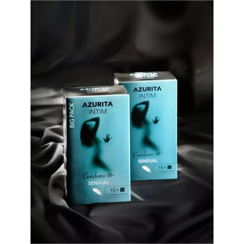 Изображение Адам и Ева Презервативы Azurita intim ультратонкие c гиалуроновой смазкой (Big Pack)