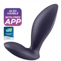Изображение Satisfyer, Германия Анальная смарт-втулка с вибрацией и стимулятором промежности Satisfyer Power Plug