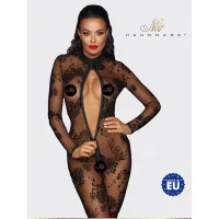 Фото Noir Handmade, Польша Noir Handmade - Длинный комбинезон из кружева и трехсторонней молнией, S (черный)