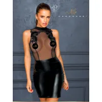 Фото Noir Handmade, Польша Noir Handmade - Захватывающее дух платье с тонкой вышивкой, S (черный)