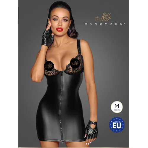 Фото Noir Handmade, Польша Noir Handmade - Мини-платье с кружевной грудью и двусторонней молнией, M (черный)