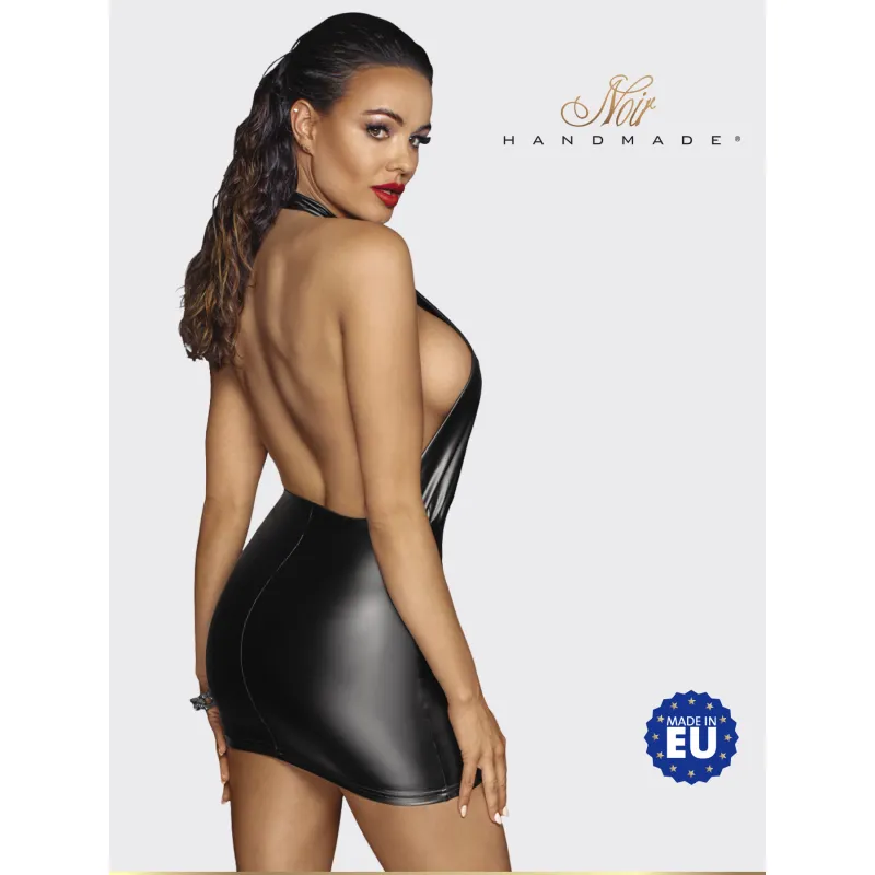 Фото Noir Handmade, Польша Noir Handmade - Мини-платье с завязками на шее, S (черный)