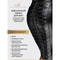 Изображение Noir Handmade, Польша Noir Handmade - Юбка карандаш со шнуровкой, S (чёрный)