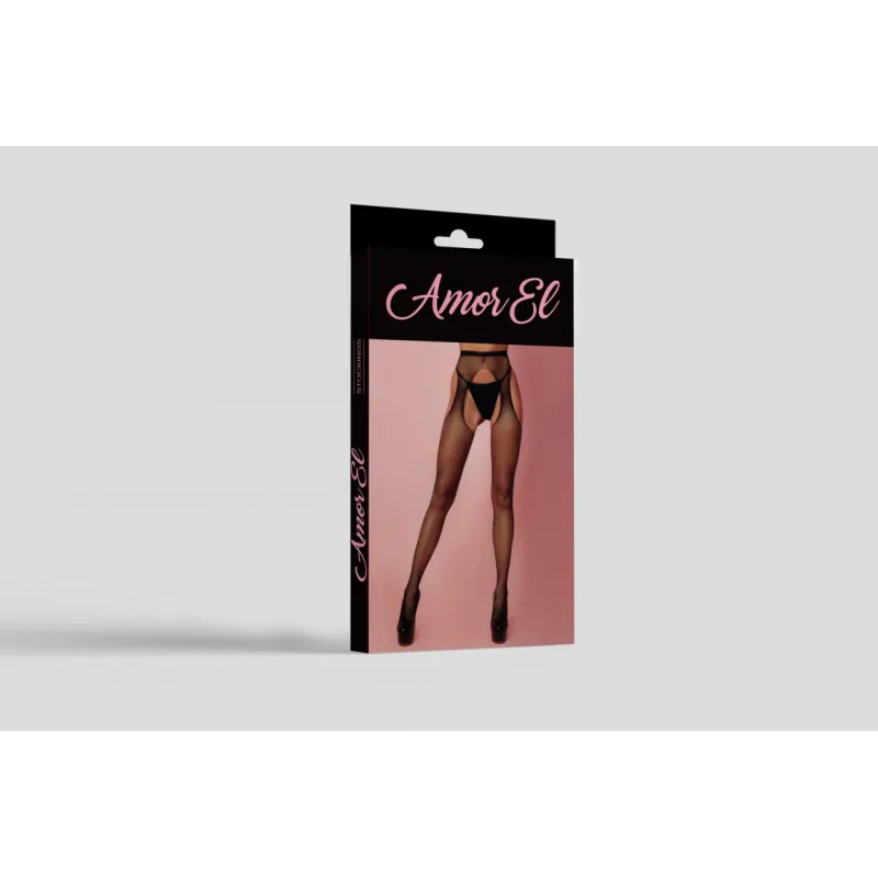 Фото Amor EL, Испания Чулки с поясом в стразах (S/L)