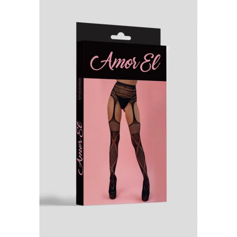 Изображение Amor EL, Испания Чулки с поясом Balboa (S/L)