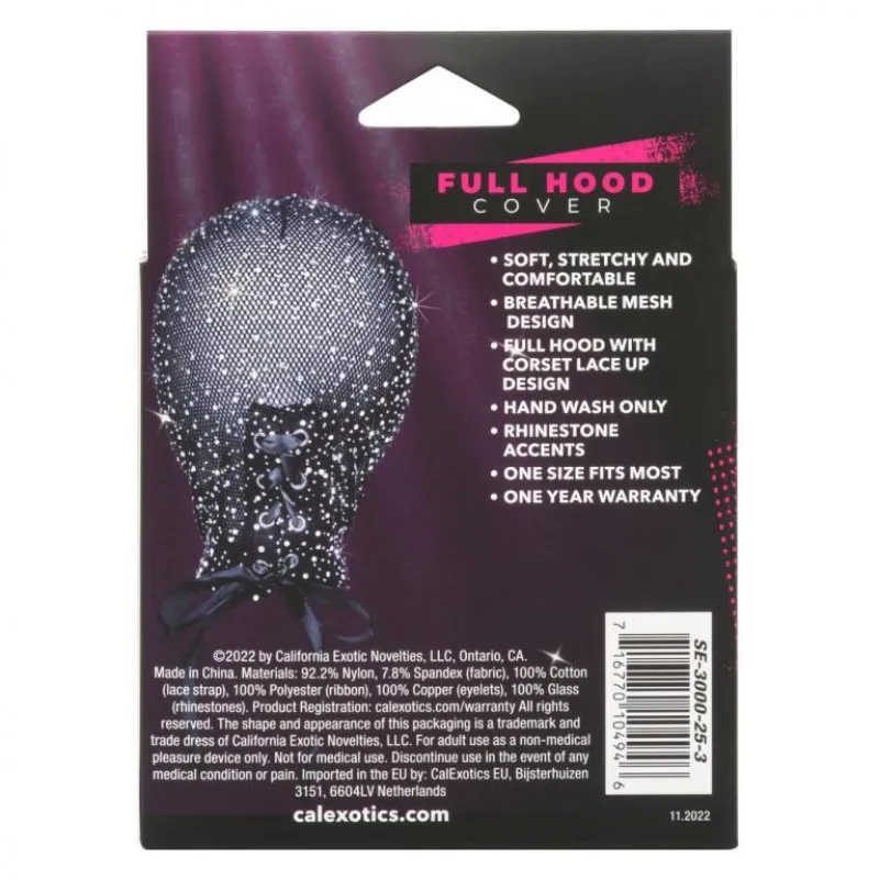 Фото California Exotic Novelties, США Маска на голову для эротических игр RADIANCE FULL HOOD COVER