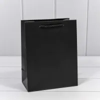 Изображение Адам и Ева Пакет подарочный Фактура Чёрный 18*23*10 210г 1/20 1/320