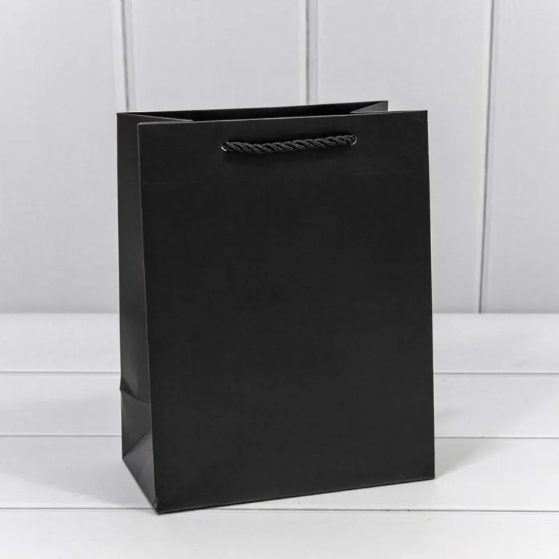 Изображение Адам и Ева Пакет подарочный Фактура Чёрный 18*23*10 210г 1/20 1/320