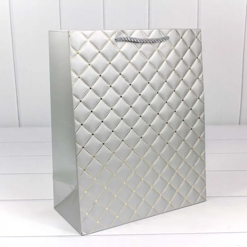 Адам и Ева Пакет подарочный Ромб Серебряный 26*32*12 210г 1/20 1/240 — купить в Минске Фото Адам и Ева Пакет подарочный Ромб Серебряный 26*32*12 210г 1/20 1/240