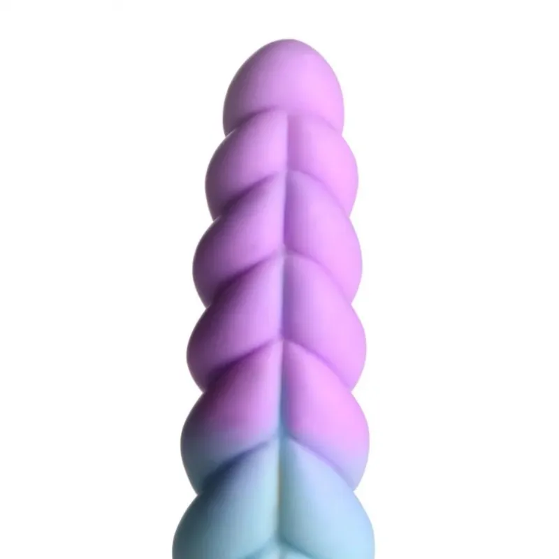Изображение  Creature Cocks Mystique Silicone Unicorn Dildo - фантазийный фаллоимитатор, 21х6 см