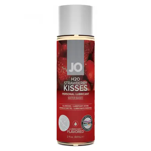 Изображение System JO, США Вкусовой лубрикант Клубника / JO Flavored Strawberry Kiss 1oz - 60 мл.