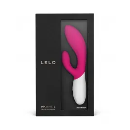 Lelo Ina Wave 2 - вибратор кролик, (малиновый)