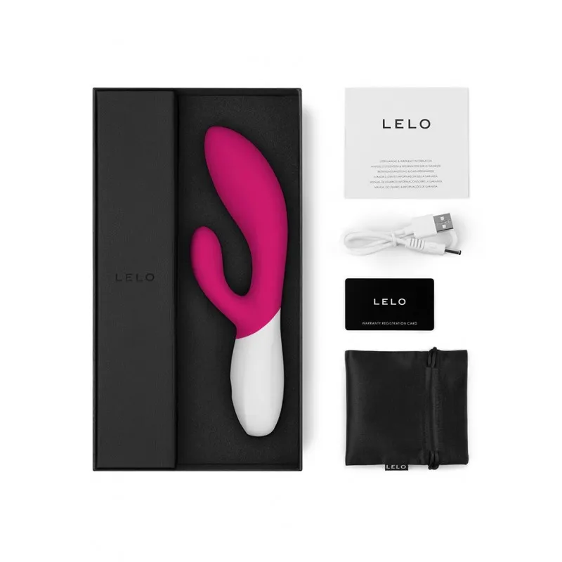 Изображение Lelo, Швеция Lelo Ina Wave 2 - вибратор кролик, (малиновый)