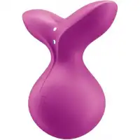Фото Satisfyer, Германия Перезаряжаемый мини-массажер Satisfyer Viva La Vulva 3 малиновый