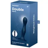Фото Fun Factory, Германия Фаллос Satisfyer Double Ball-R со смещенным центром тяжести синий 18 см