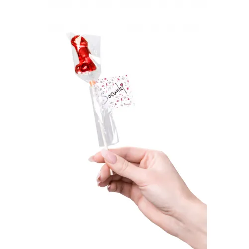Фото Sosuчki Леденец Sosuчki, «Пенис Whiskey», мини, красный, 42 гр., 1 шт.