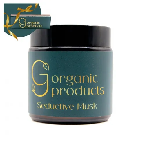 Изображение GJ organic Массажная свеча ручной работы Seductive Musk (100мл.)