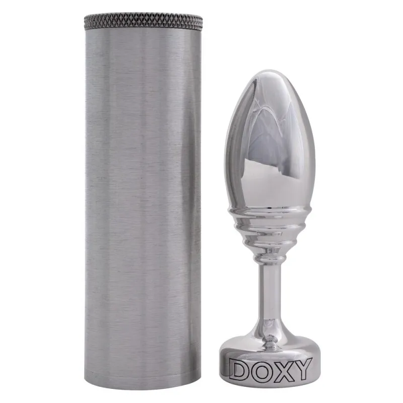Изображение Doxy, Англия Втулка анальная Doxy Butt Plug Ribbed алюминий