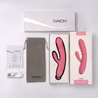 Изображение Svakom, США Мощный вибратор-кролик с функцией пенетрации Avery Strawberry Pink