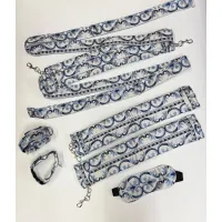 Фото Адам и Ева Бондажный набор Тайны востока голубого цвета