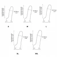Изображение Strap-on-me Реалистичный фаллоимитатор с подвижной кожей Strap-on-me SLIDING SKIN S на присоске, телесный