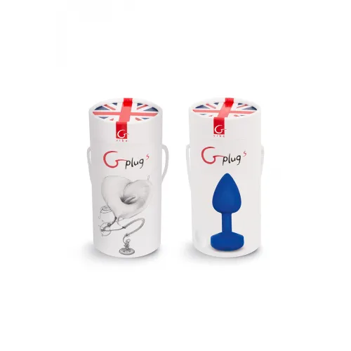 Изображение Gvibe, Англия Анальная пробка с вибрацией Gvibe Gplug S, 8х2.8 см (Синяя)