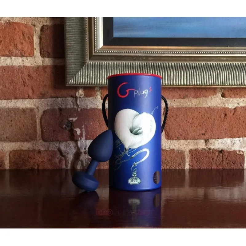 Изображение Gvibe, Англия Анальная пробка с вибрацией Gvibe Gplug S, 8х2.8 см (Синяя)