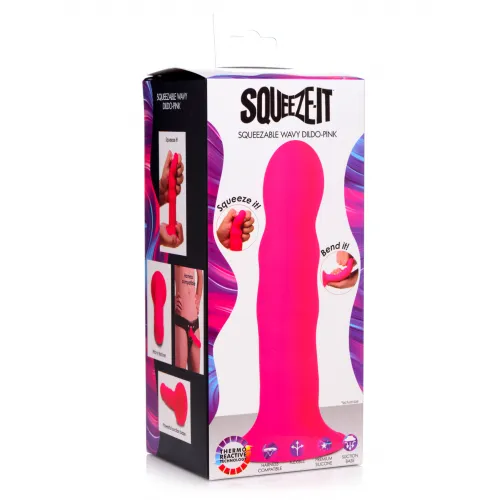 Фото  Squeeze-It - мягкий, гибкий волнистый фаллоимитатор, 18.3х4.1 см