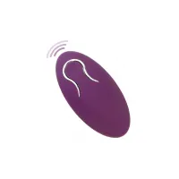 Изображение  Toy Joy Halo Halo C-Ring Sleeve - эрекционная вибронасадка с дистанционным управлением, 6.2х5 см (фиолетовый)