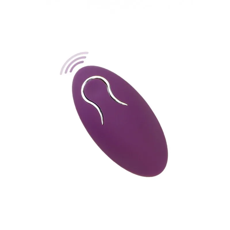 Изображение  Toy Joy Halo Halo C-Ring Sleeve - эрекционная вибронасадка с дистанционным управлением, 6.2х5 см (фиолетовый)