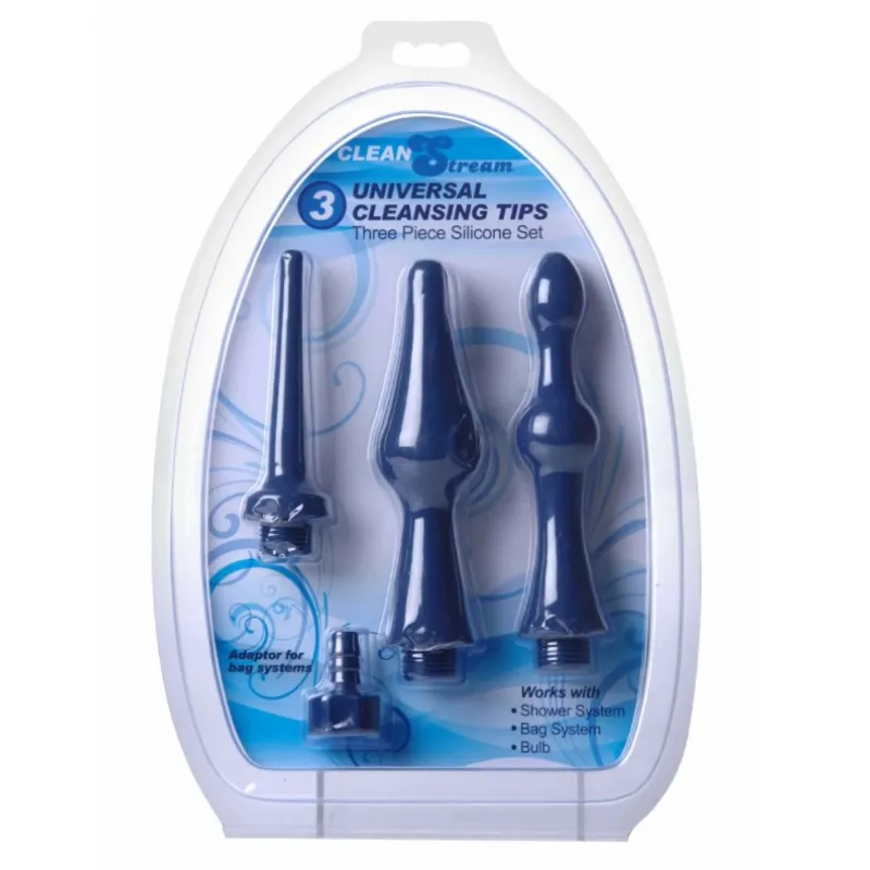 Фото  CleanStream - комплект универсальных насадок для анального душа, 3 шт