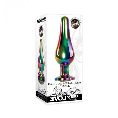 Фото  RAINBOW METAL PLUG SMALL Радужная анальная пробка малая