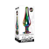 Фото  RAINBOW METAL PLUG SMALL Радужная анальная пробка малая