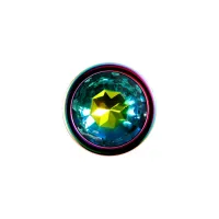 Фото  RAINBOW METAL PLUG MEDIUM Радужная анальная пробка средняя