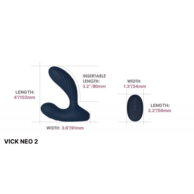 Изображение Svakom, США Svakom Vick Neo 2 Интерактивный вибромассажер простаты и промежности c функцией нагрева и пультом