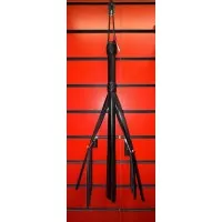 Адам и Ева Плеть кожаная ручной работы черного цвета 57 см.