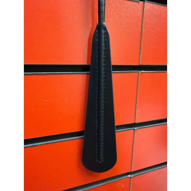 Адам и Ева Стек контурный ручной работы из натуральной кожи черного цвета 50см.