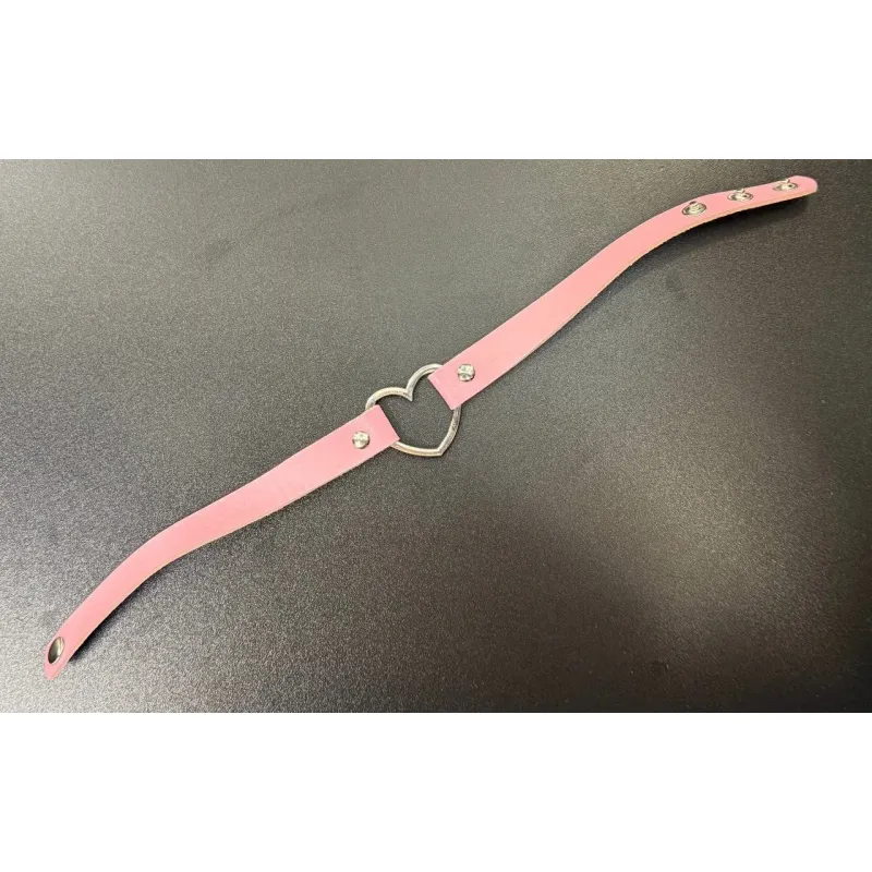 Адам и Ева Чокер розовый сердечко