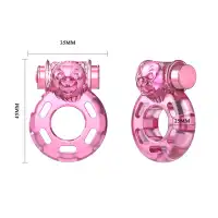 Baile, Китай Эрекционное кольцо с вибрацией Baile Pink Bear-Head Vibrating Ring Baile, Китай Эрекционное кольцо с вибрацией Baile Pink Bear-Head Vibrating Ring