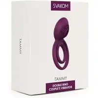 Svakom, США Двойное перезаряжаемое эрекционное виброкольцо Svakom Tammy фиолетовое
