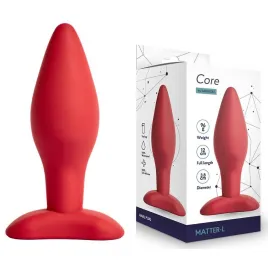 Анальная пробка Matter бордового цвета L